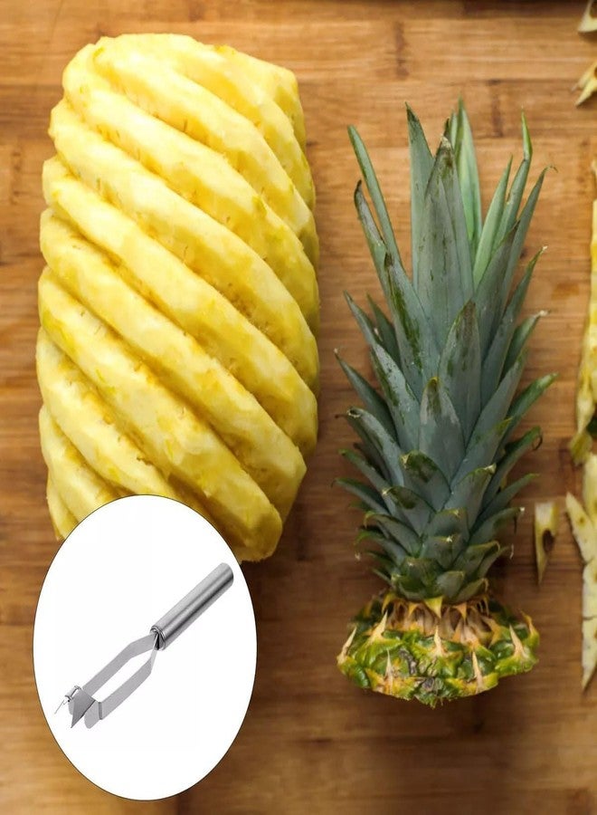Luxoper Stainless Steel Pineapple Peeler and Fruit Slicer, Eye Remover and Cutter Tool, Corer and Peeler for Effortless Fruit Preparation, Durable Kitchen Gadget for Fruits and Vegetables - Image 4